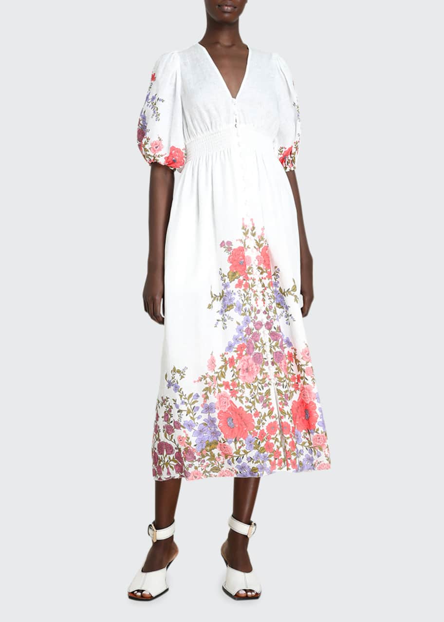 Zimmermann shirred waist dress sale