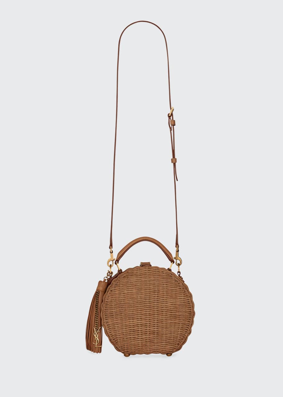 Saint Laurent Mica Small YSL Tassel Hat Box Bag Bergdorf Goodman