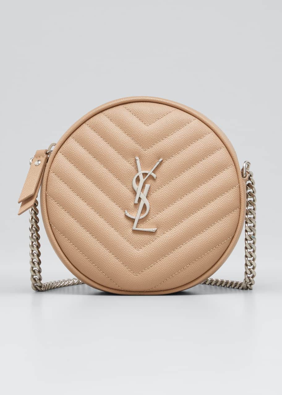 Ysl round 2025 quilted bag