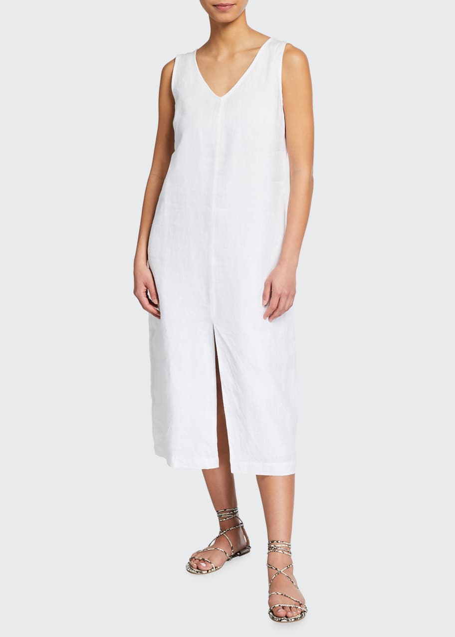 Seafolly Essential Linen Sleeveless Midi Dress - Bergdorf Goodman