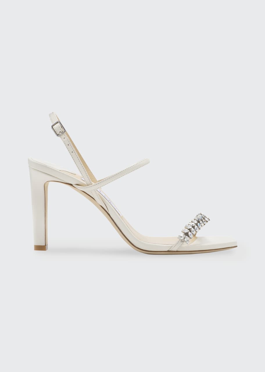 Jimmy Choo Meira Crystal Ankle-Strap Sandals - Bergdorf Goodman