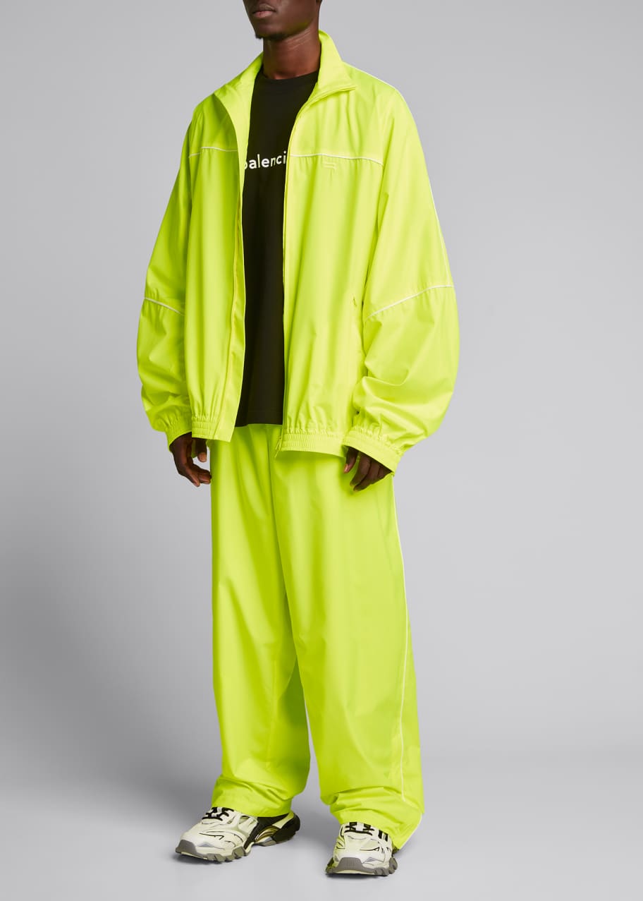 Men's Oversized Neon Track Jacket