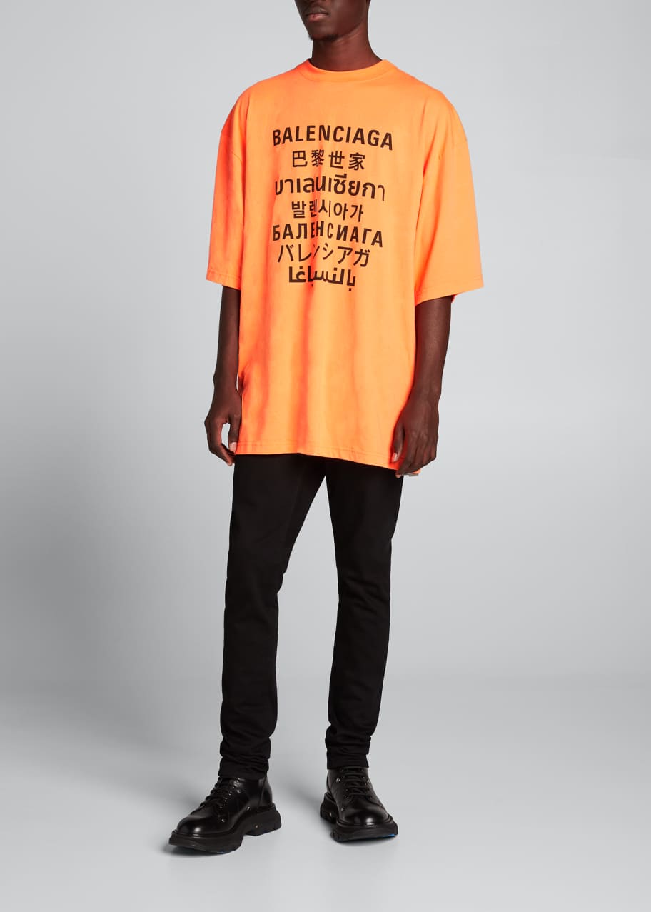 balenciaga t shirt languages