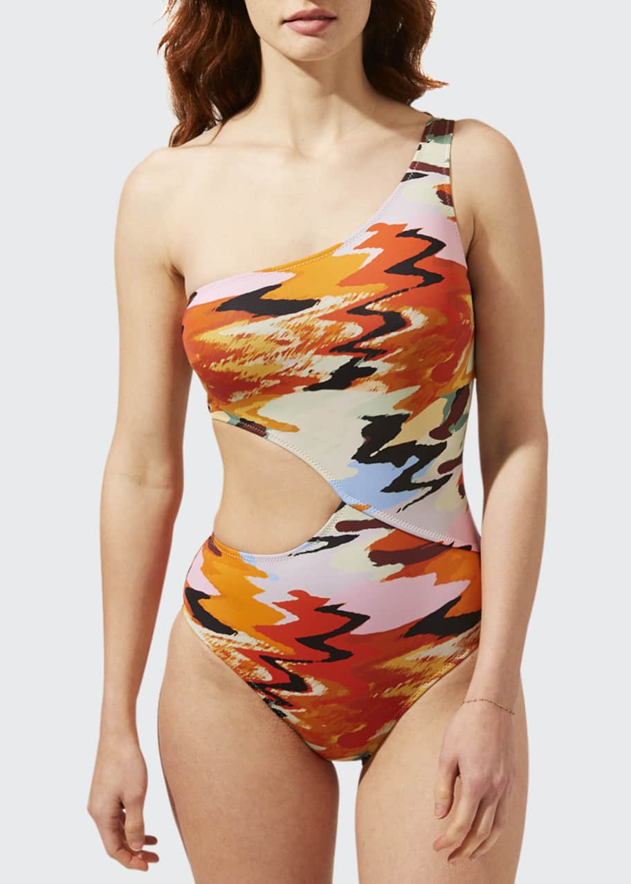 Image 1 of 1: The Claudia Cutout One-Piece Swimsuit
