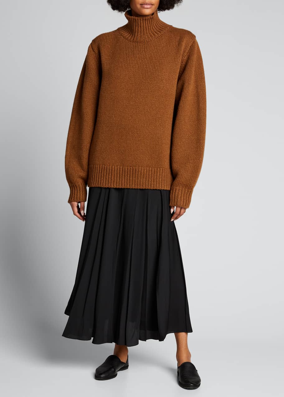 THE ROW Miliana Wool-Cashmere Turtleneck Sweater - Bergdorf Goodman