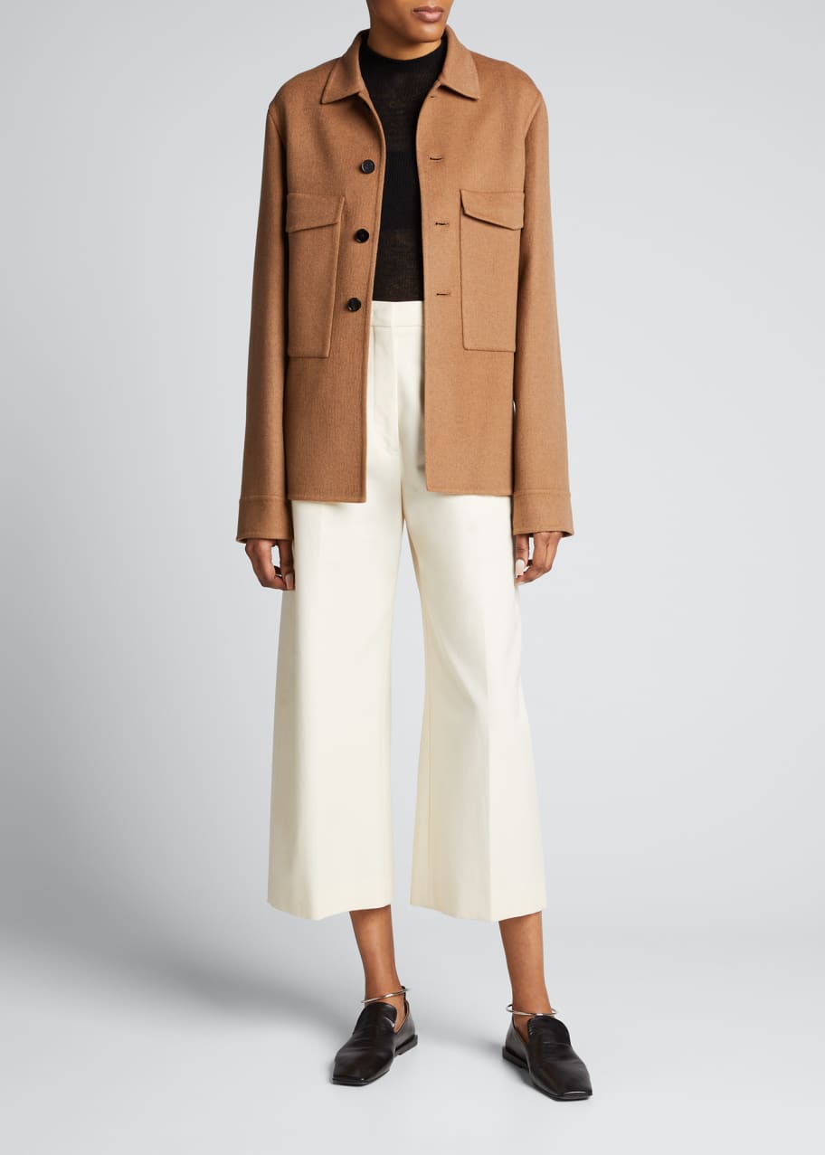 Jil Sander Button-Front Cashmere Jacket Bergdorf Goodman