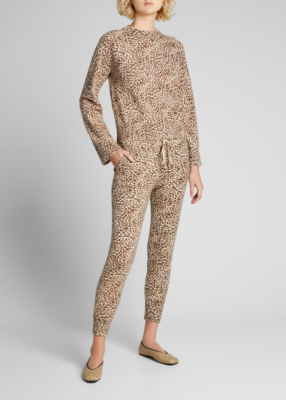 Monrow leopard sweatpants 2025
