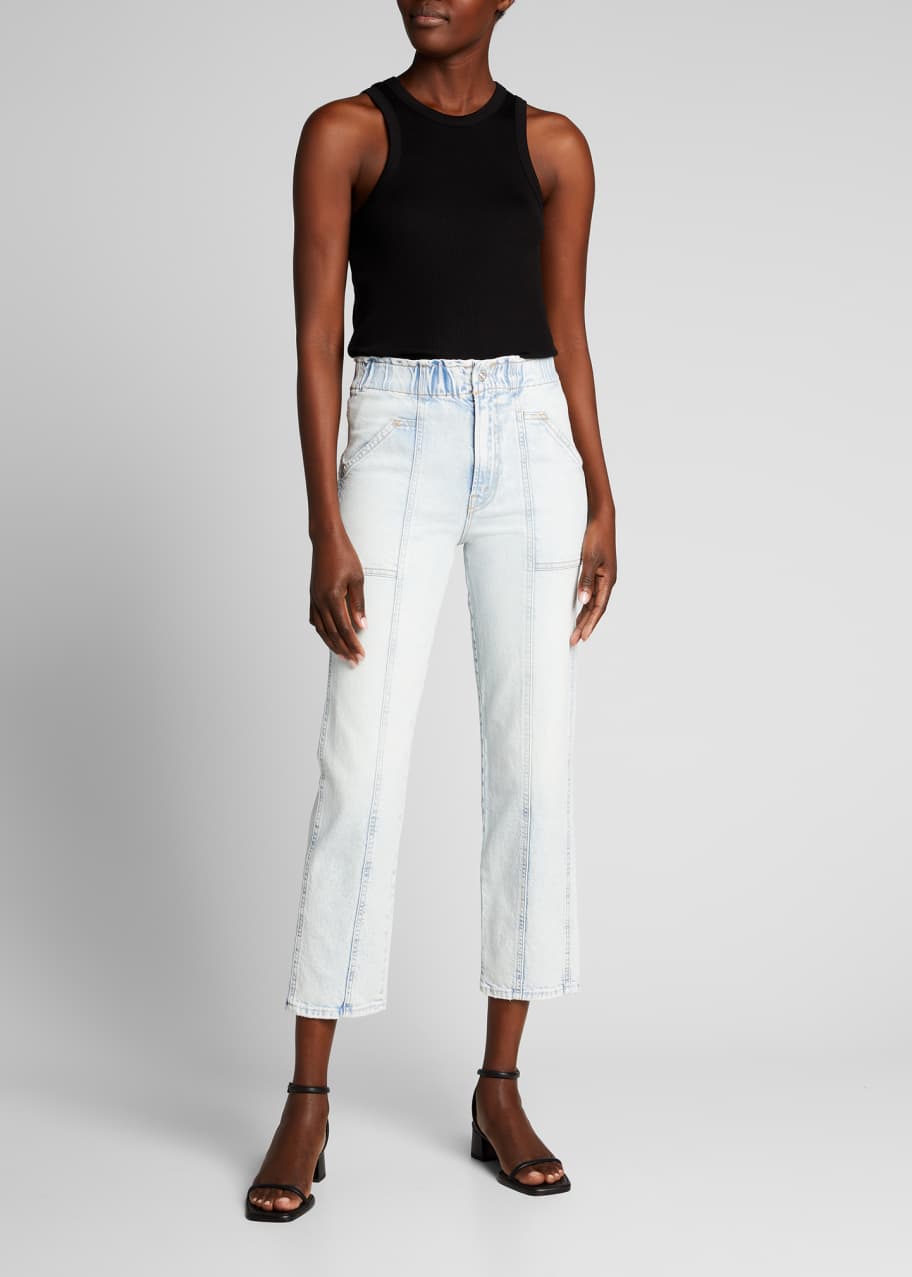 MOTHER The Springy Ankle Straight-Leg Jeans - Bergdorf Goodman