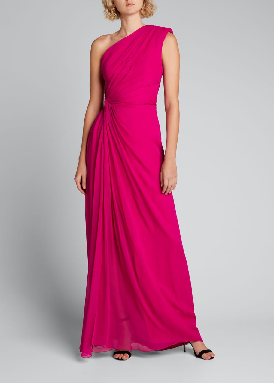Monique lhuillier best sale one shoulder gown