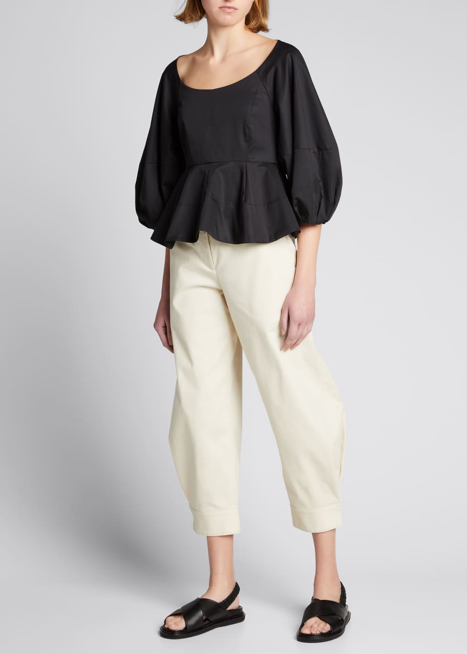 Tibi hotsell peplum top