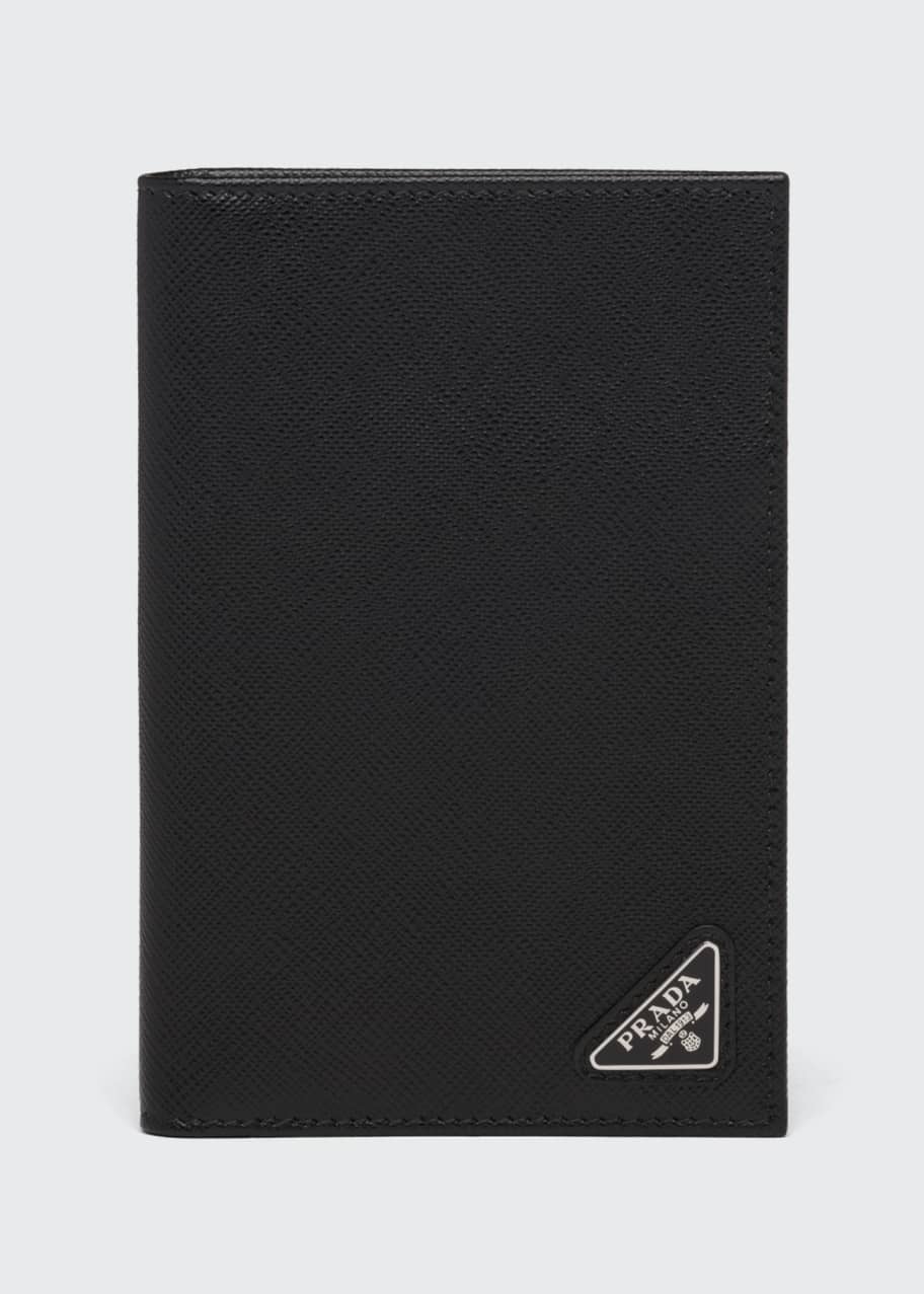 Prada Men's Saffiano Leather Passport Cover Bergdorf Goodman