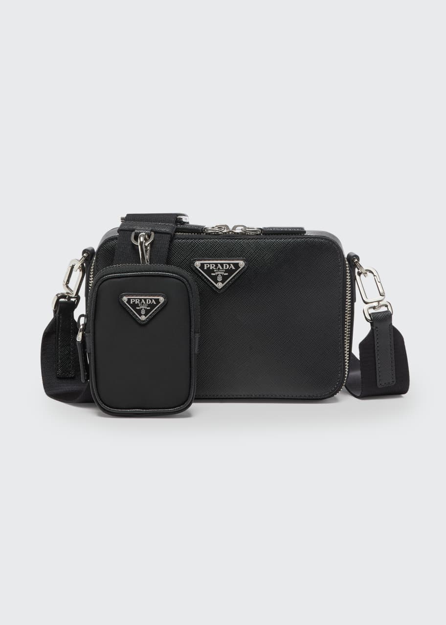 Prada saffiano new arrivals leather bandoleer bag