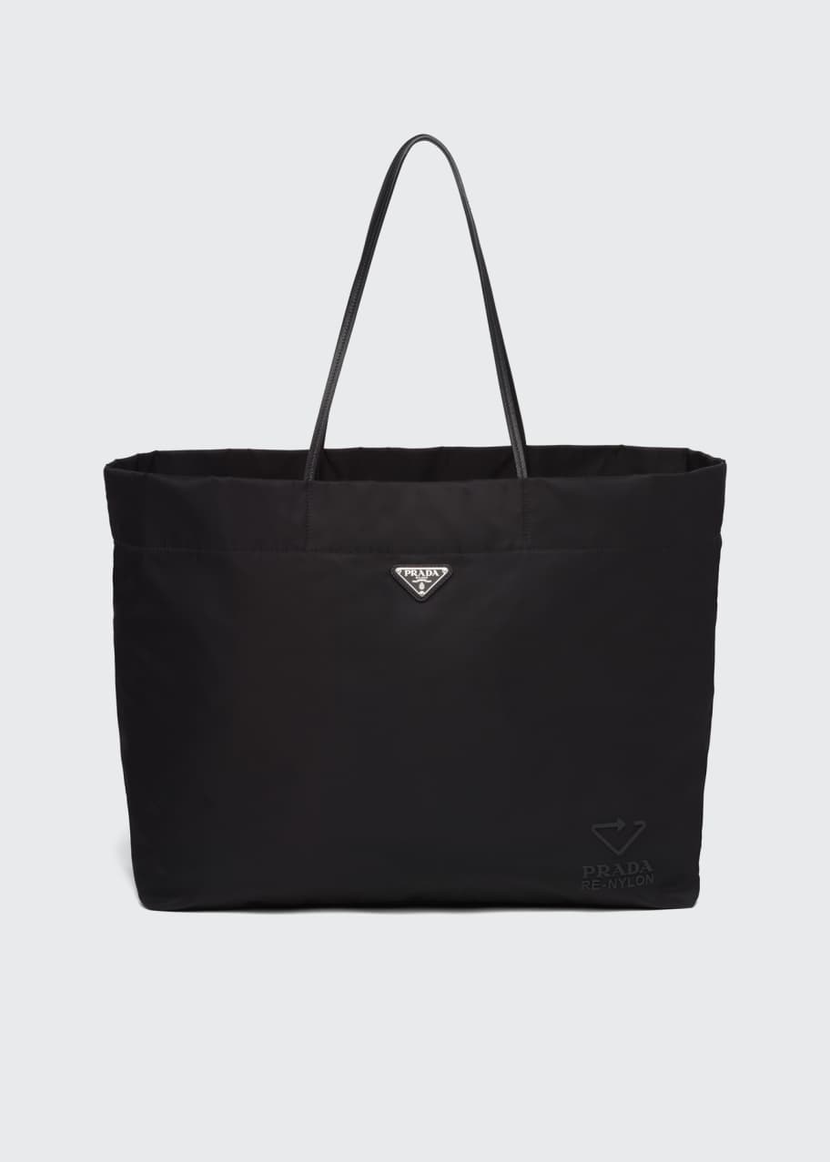 Prada large nylon tote bag deals