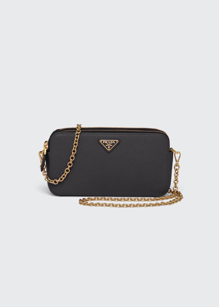 Prada Pattina Crossbody Saddle Bag - Bergdorf Goodman