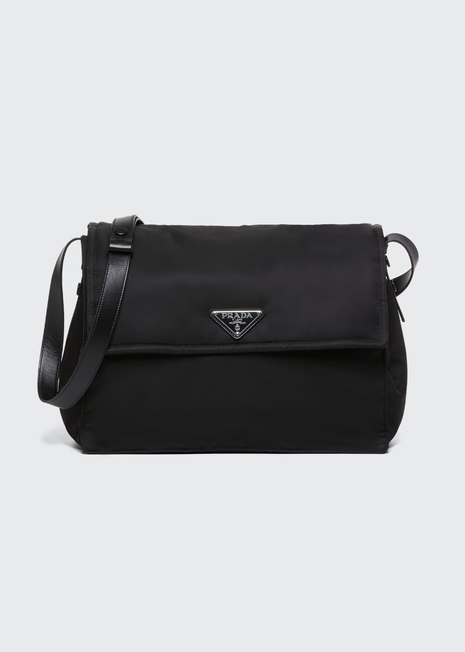 Prada nylon flap bag clearance
