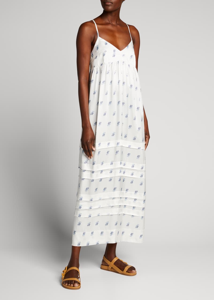 Lee Mathews Greta Pleated Slip Dress - Bergdorf Goodman