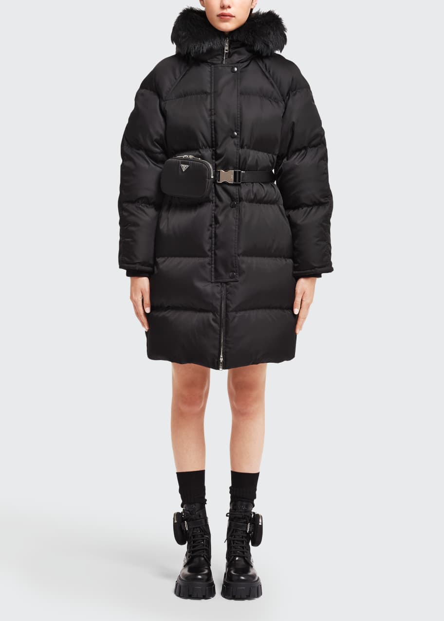 Prada padded coat sale