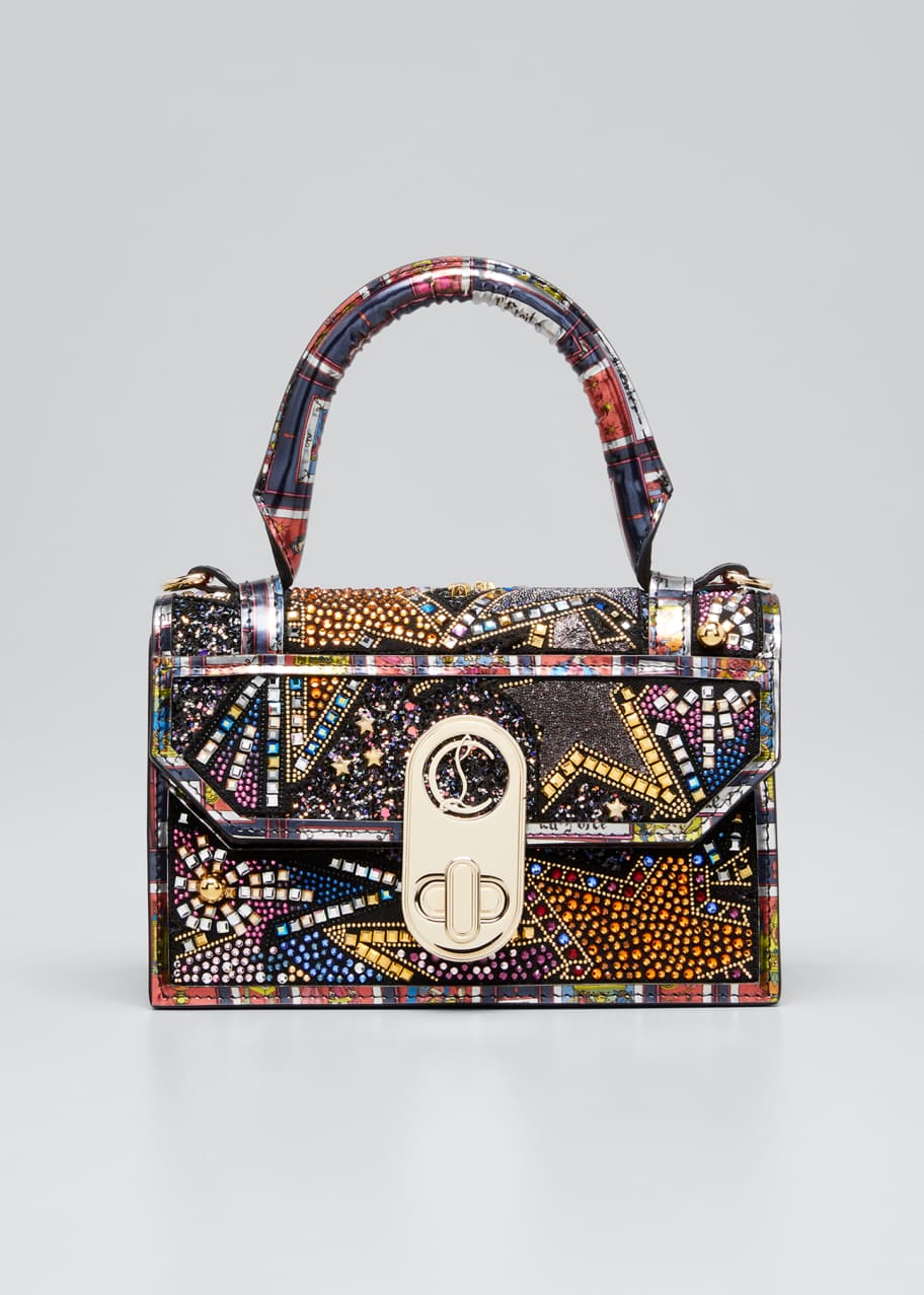 Elisa Mini Piste aux Etoiles Tarot Beaded Top Handle Bag