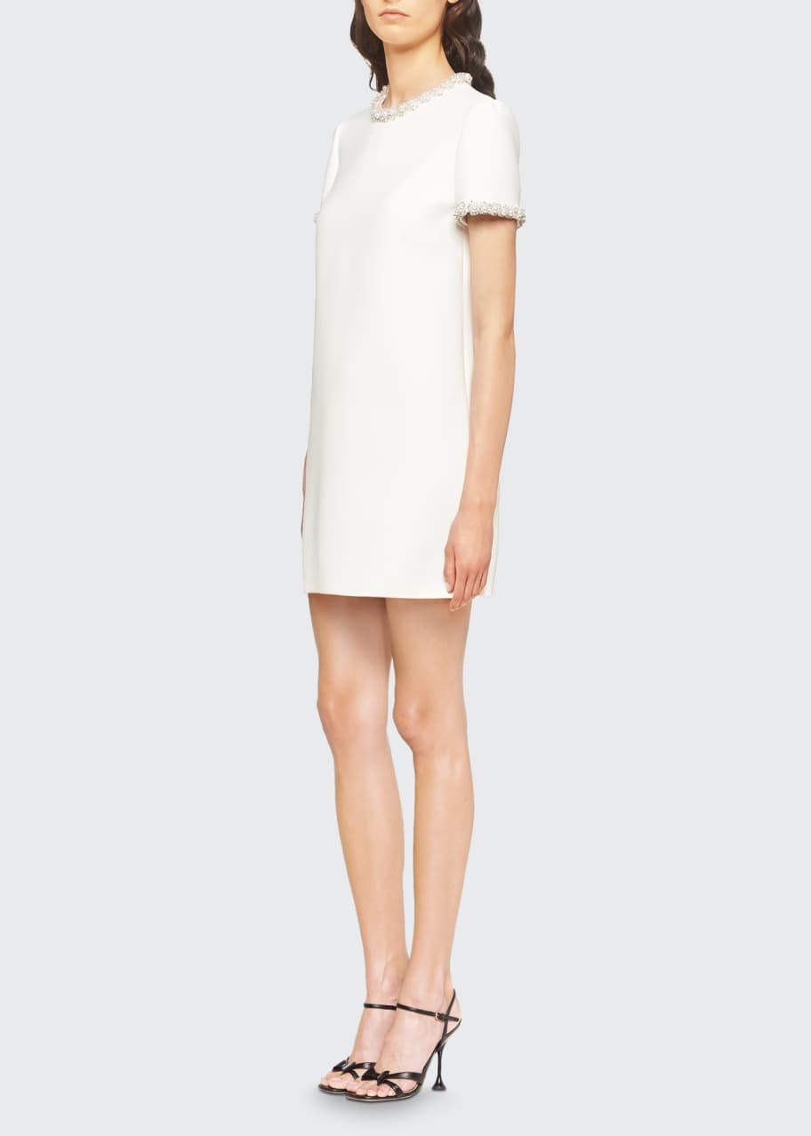 Miu Miu Retro Embroidered White Dress S Women