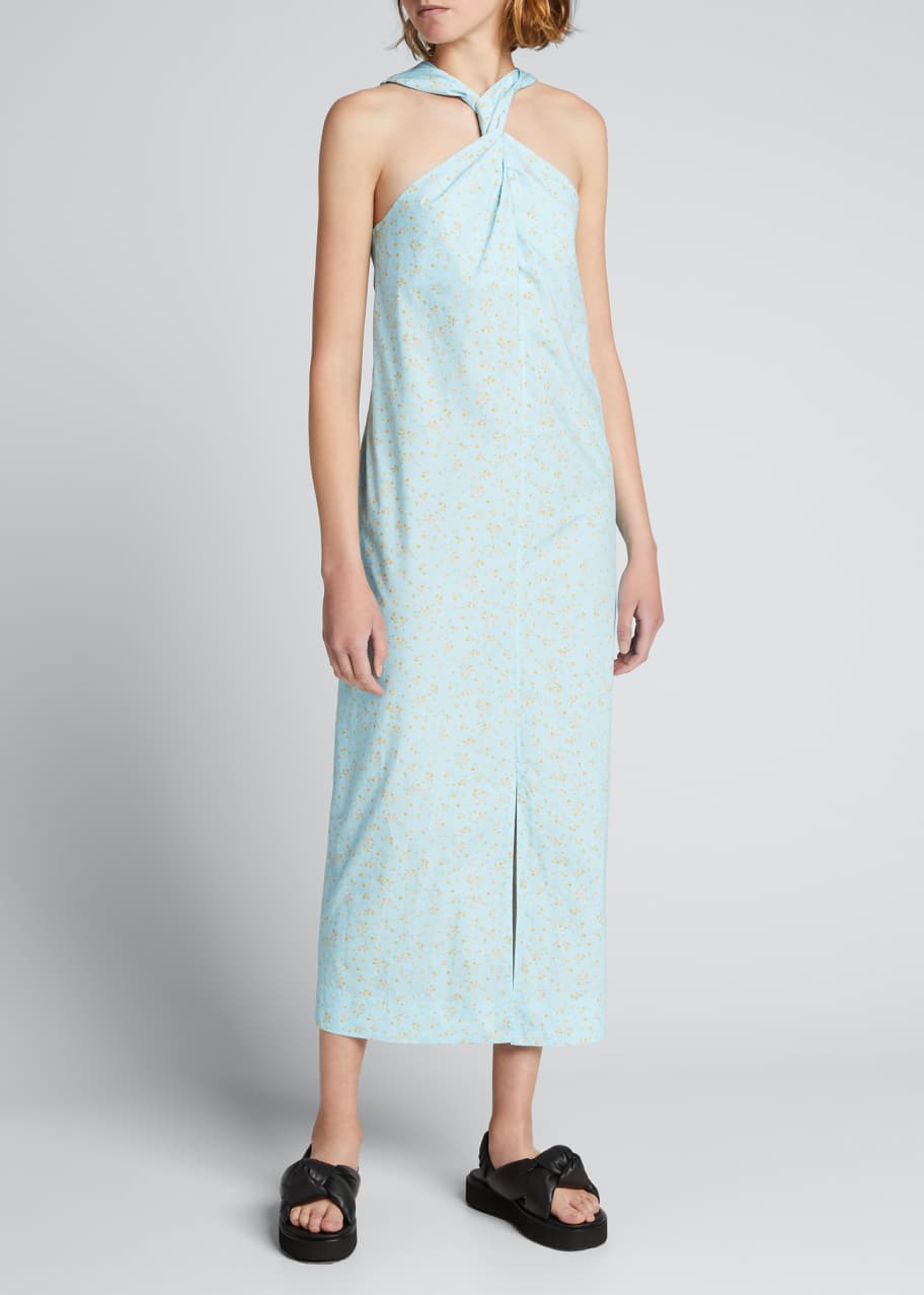 Ganni twist dress online