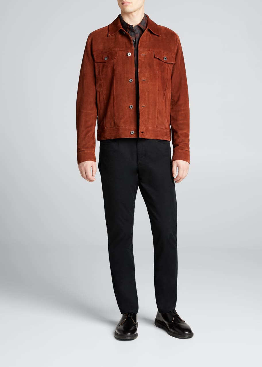 Men s Suede Trucker Jacket
