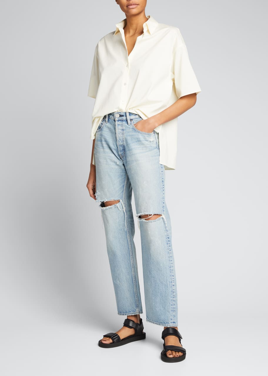 Teaneck Wide Straight-Leg Jeans