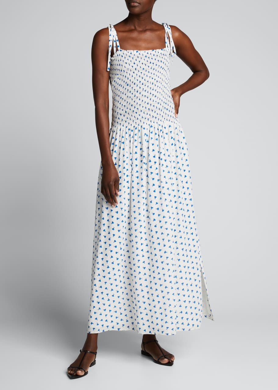 Rebecca Taylor Emmy Sleeveless Ruched Maxi Dress - Bergdorf Goodman