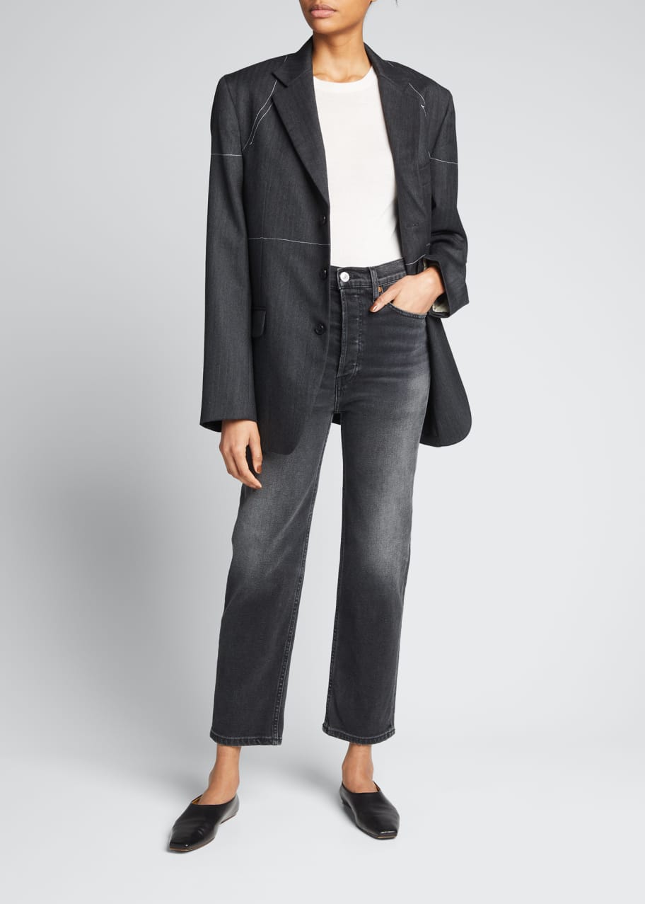 Maison Margiela Oversized Wool Blazer Jacket - Bergdorf Goodman