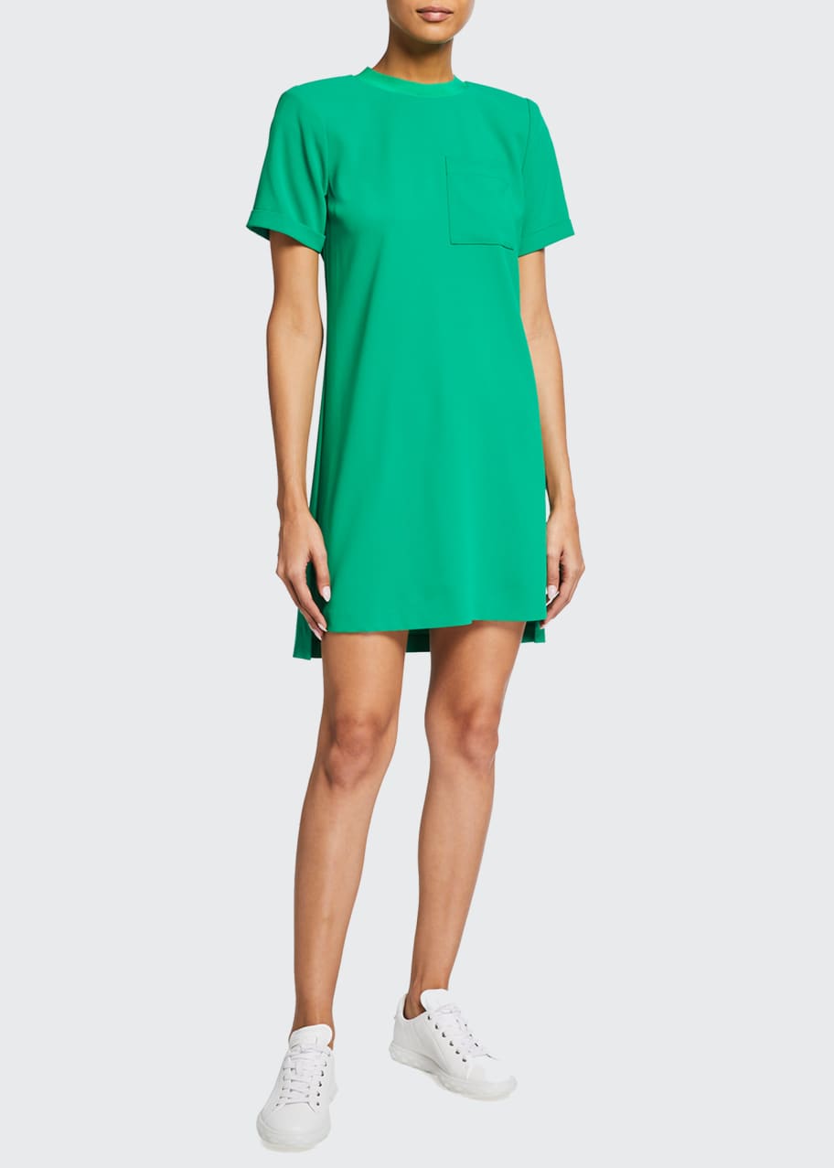 slim fit dress slacks Green Puff Sleeve Mini Dress by Alice + Olivia