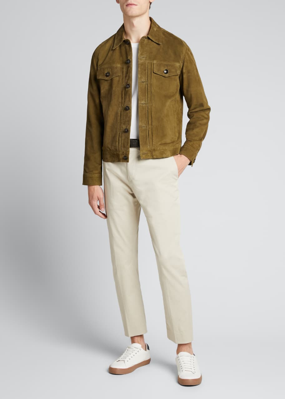 Officine Generale Mens Liam Suede Jacket Bergdorf Goodman 