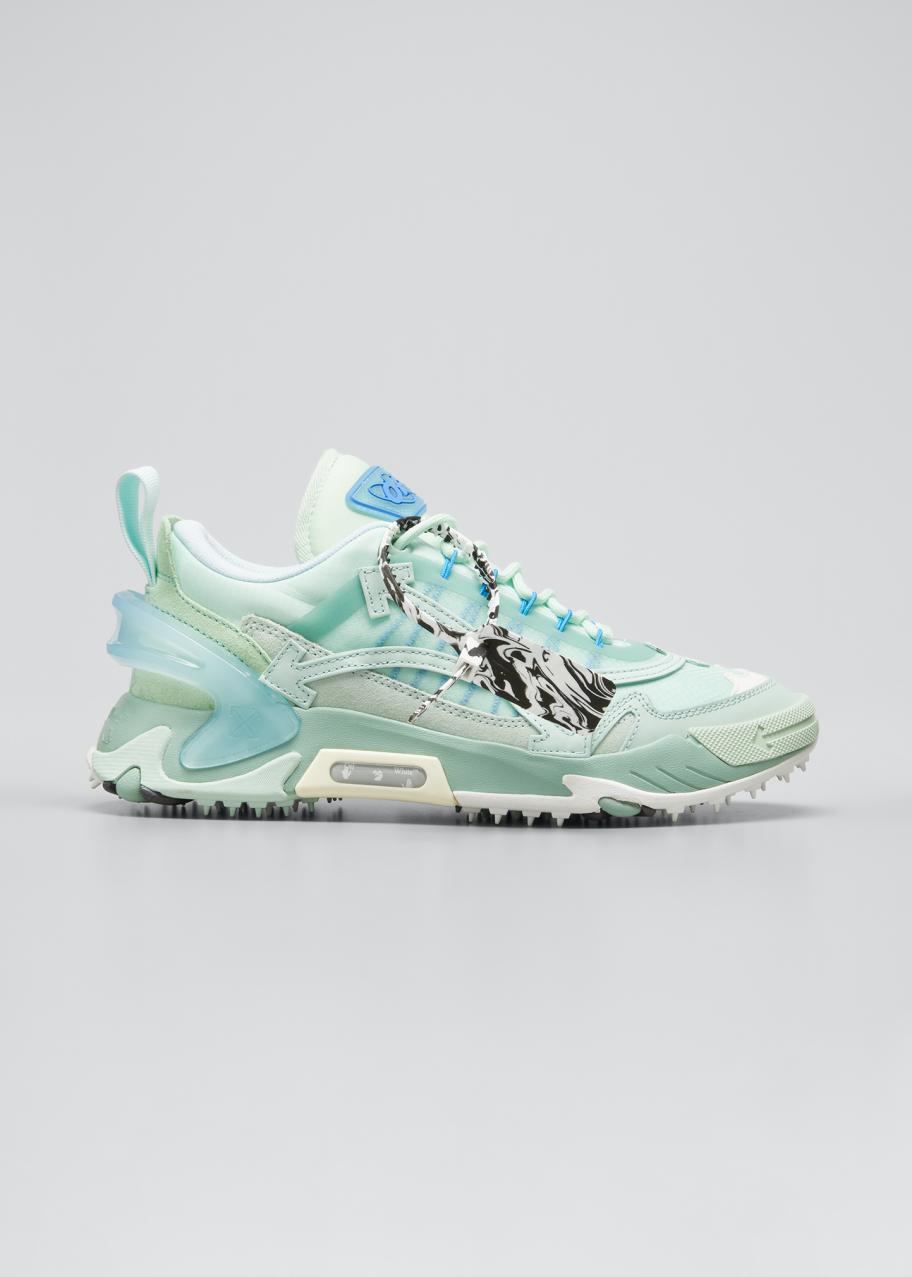 Off-White Men's Odsy 2000 Arrow Sculpted-Sole Sneakers, Mint/Light