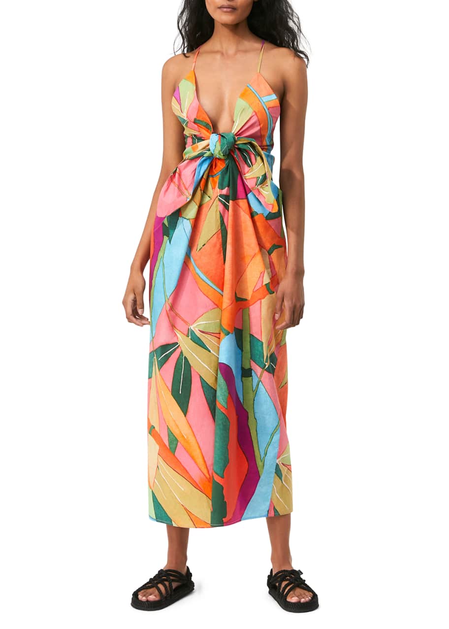 Mara hoffman floral dress top
