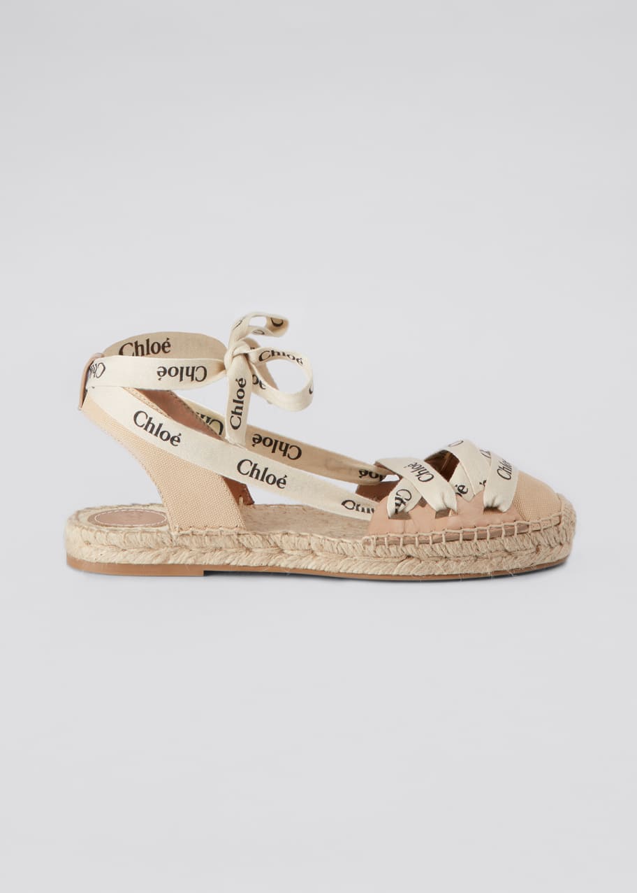 Chloé lauren ankle wrap espadrilles store