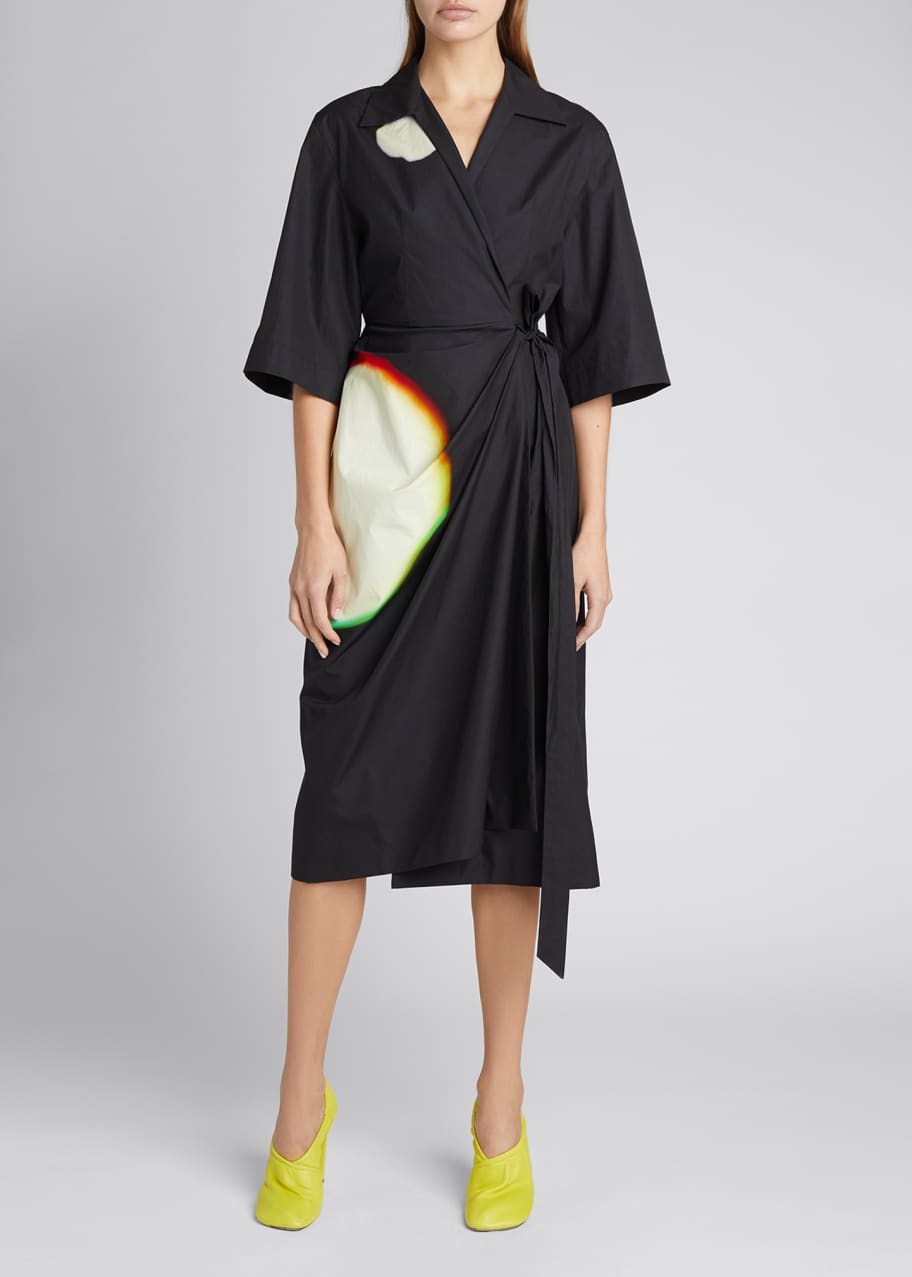 Dries van noten wrap dress clearance
