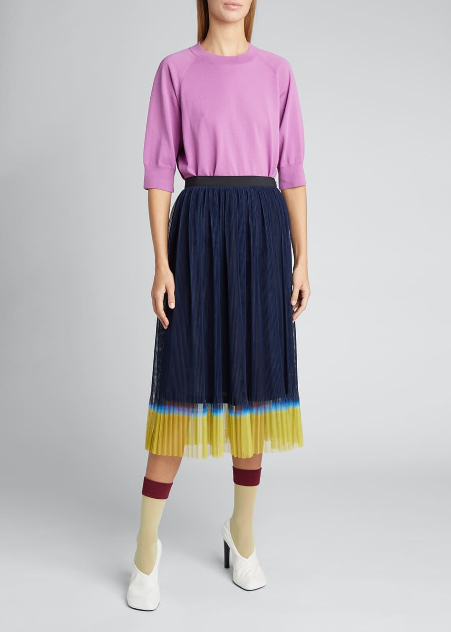 dries van noten tulle skirt
