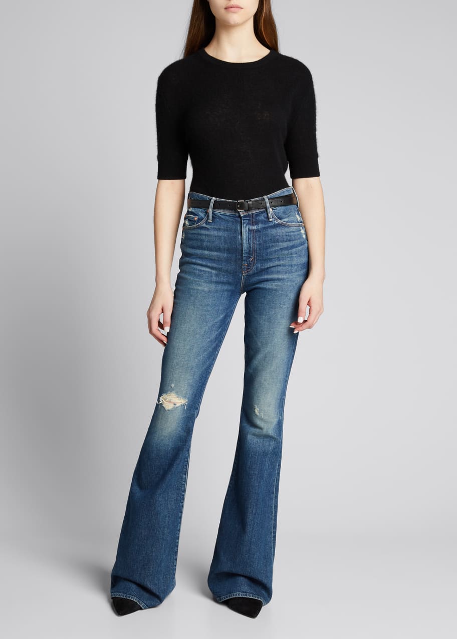 Mother cruiser flare top jeans