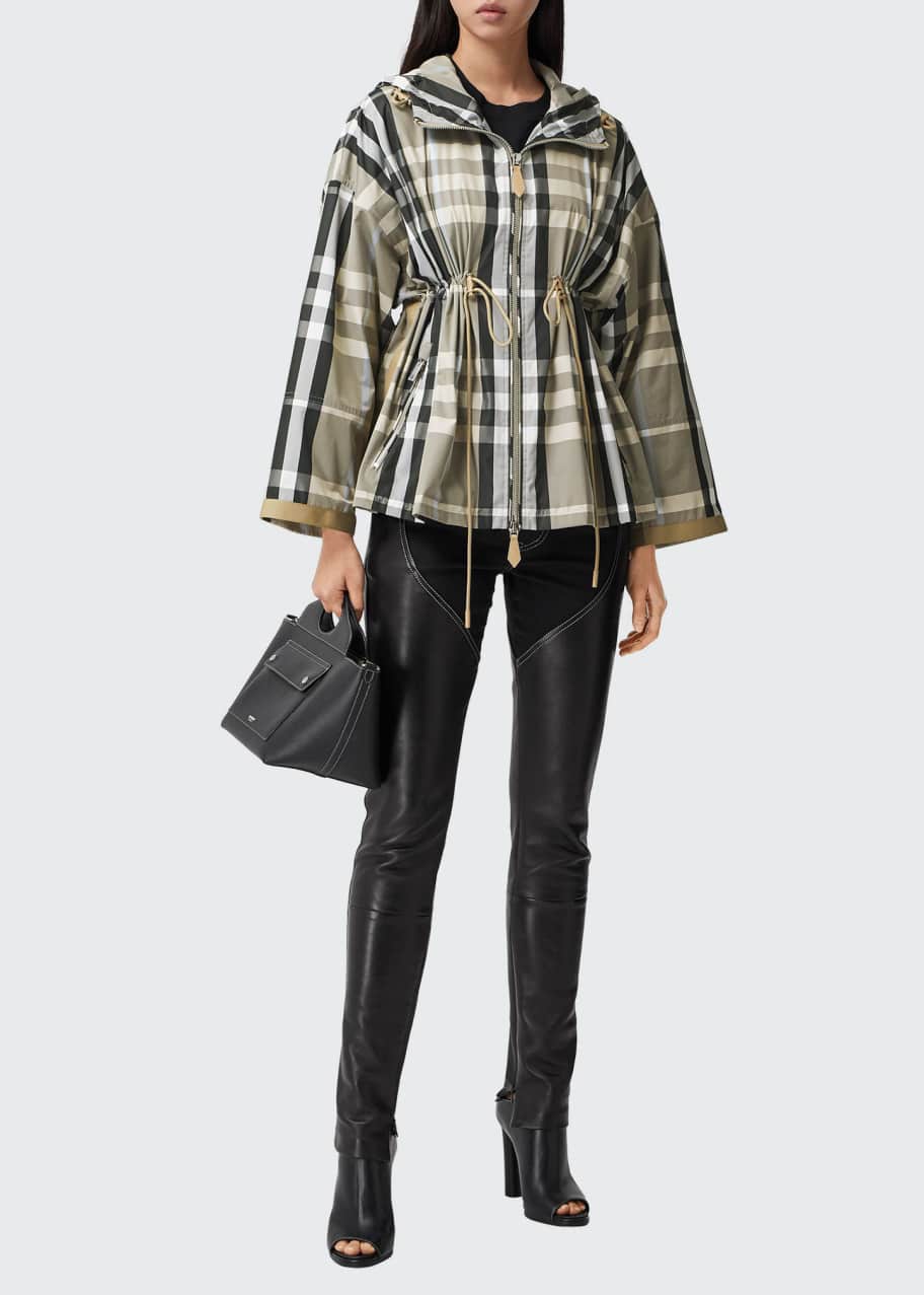 Burberry Bacton Check-Print Hooded Jacket - Bergdorf Goodman