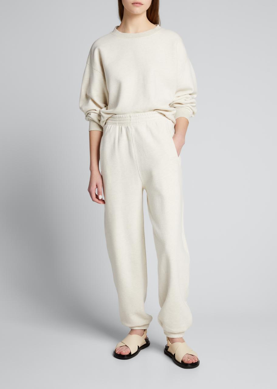 パンツ Pleated Balloon Sweat Pants Oatmeal AGOLDE Balloon Cotton Sweatpants, Oatmeal - Bergdorf Goodman