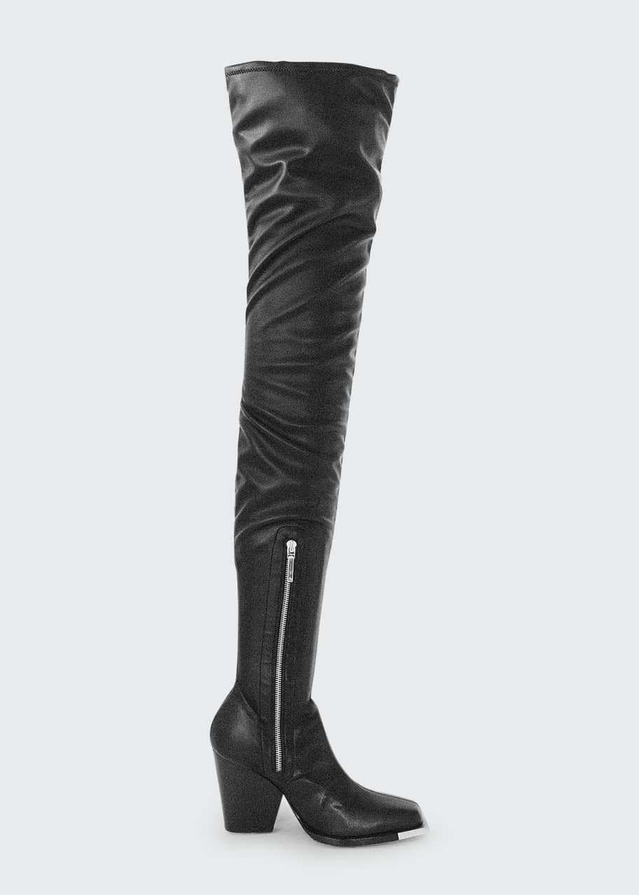 Peter Do Vaiora Slouchy ThighHigh Leather Boots Bergdorf Goodman