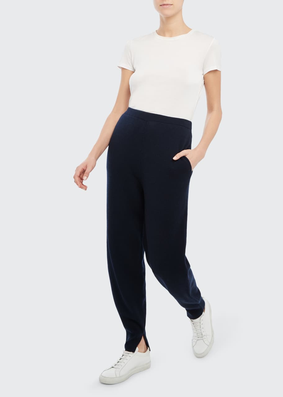 Theory Slit Cuff Cashmere Joggers Bergdorf Goodman