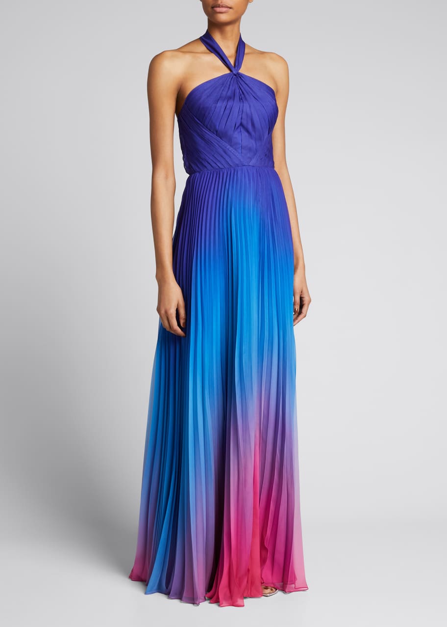 Marchesa notte halter gown hotsell