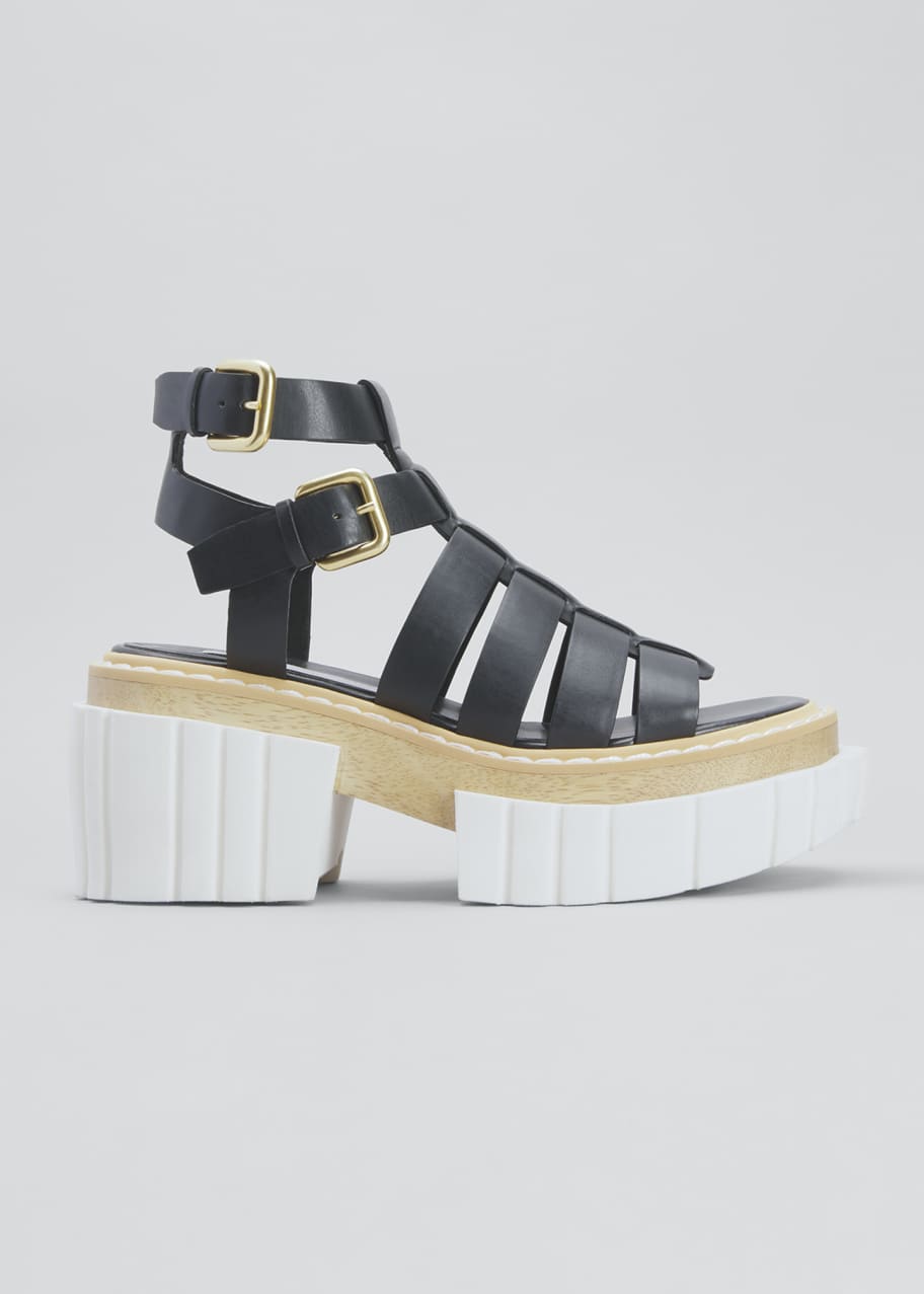 Stella McCartney Emilie Vegan Leather Gladiator Sandals - Bergdorf
