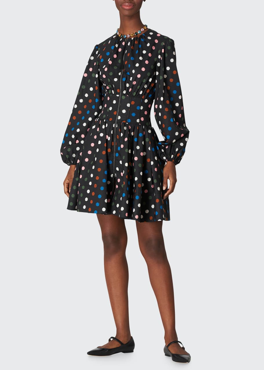 white christmas dresses Miss Circle Women Dahliana Polka Dot Bubble Hem Corset Mini Dress main image 1