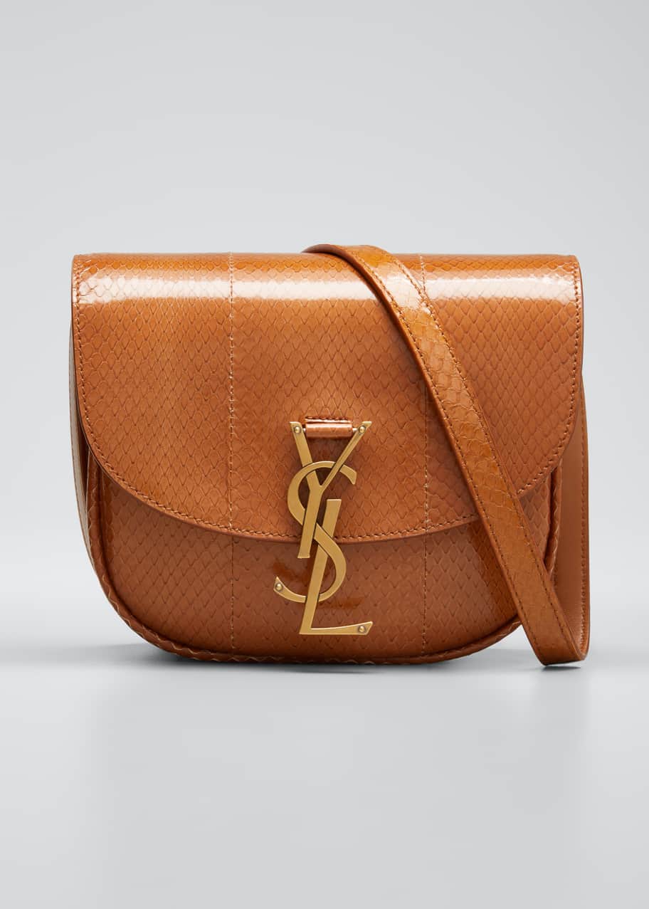 Kaia Small Snakeskin YSL Crossbody Bag
