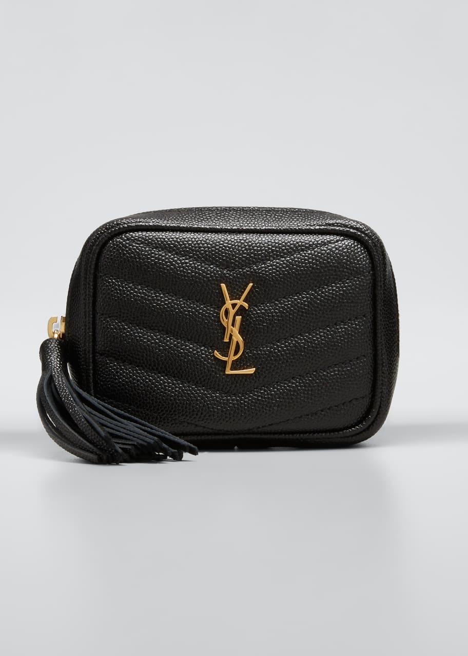 Saint Laurent Lou Baby YSL Quilted Grain de Poudre Belt Bag Bergdorf