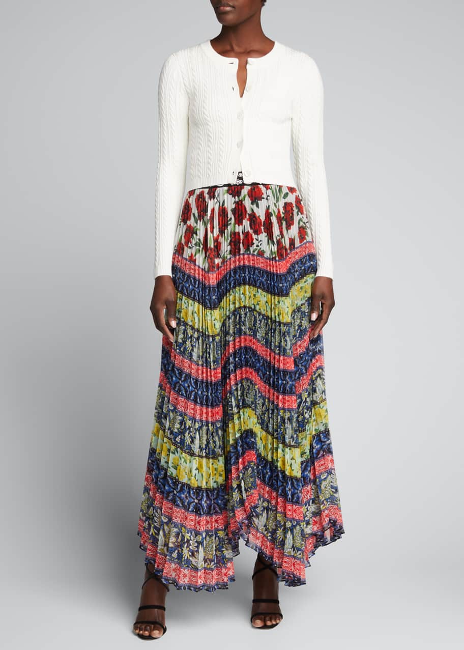 Katz sunburst pleated maxi skirt discount