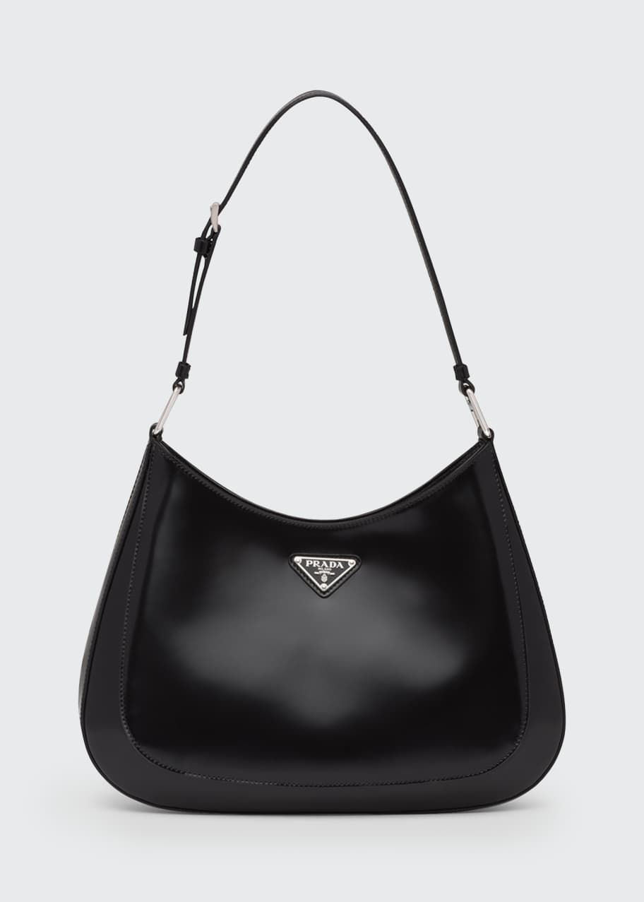 Prada Cleo Spazzolato Large Shoulder Bag - Bergdorf Goodman