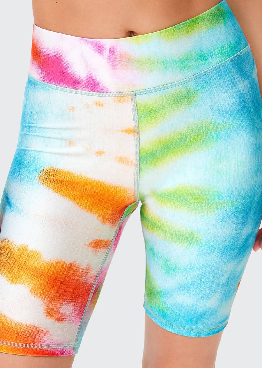 Terez Totally TieDye HiShine Bike Shorts Bergdorf Goodman