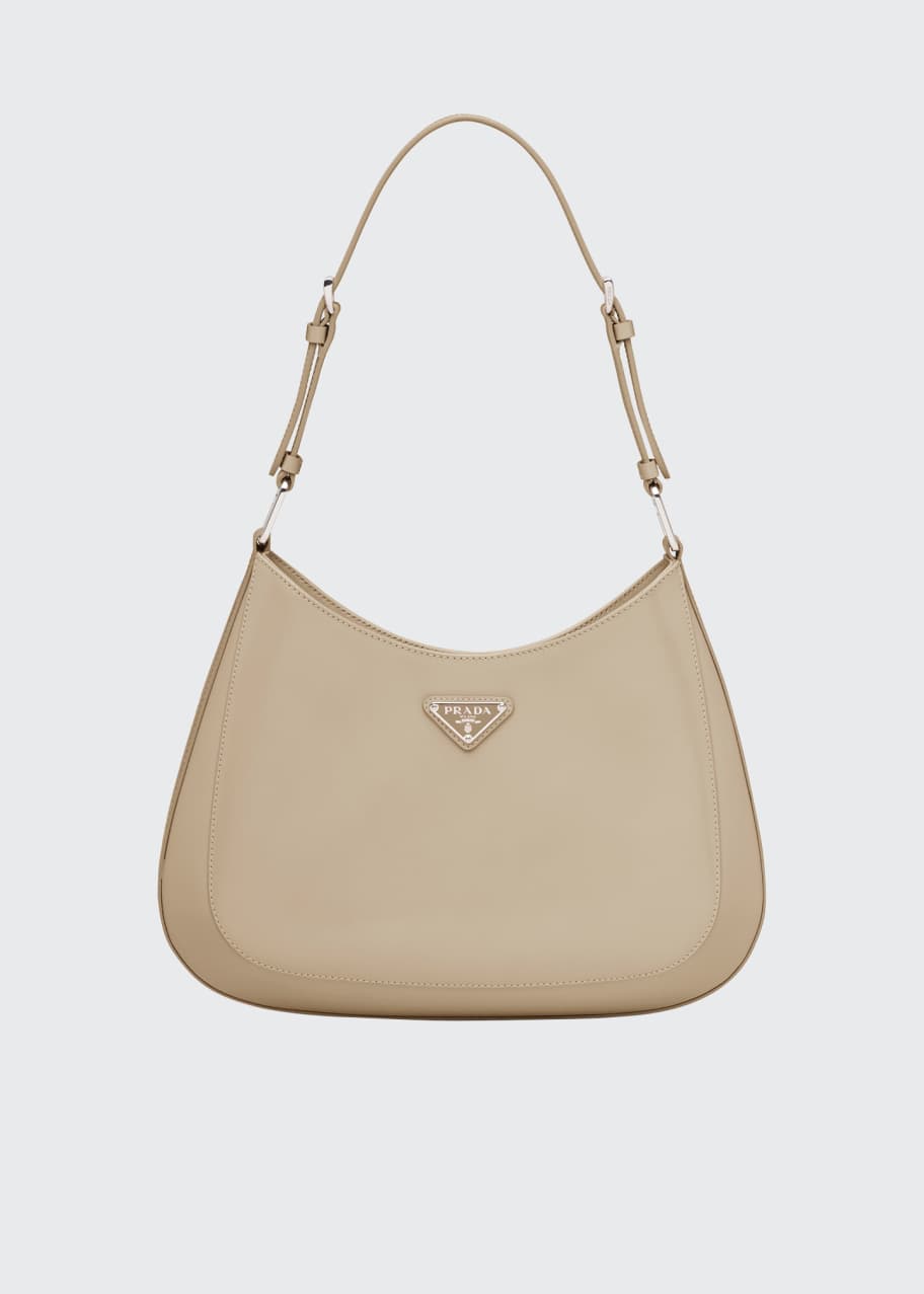 PRADA CLEO クレオ ベージュ Prada Cleo Brushed Leather Large Shoulder Bag - Bergdorf Goodman