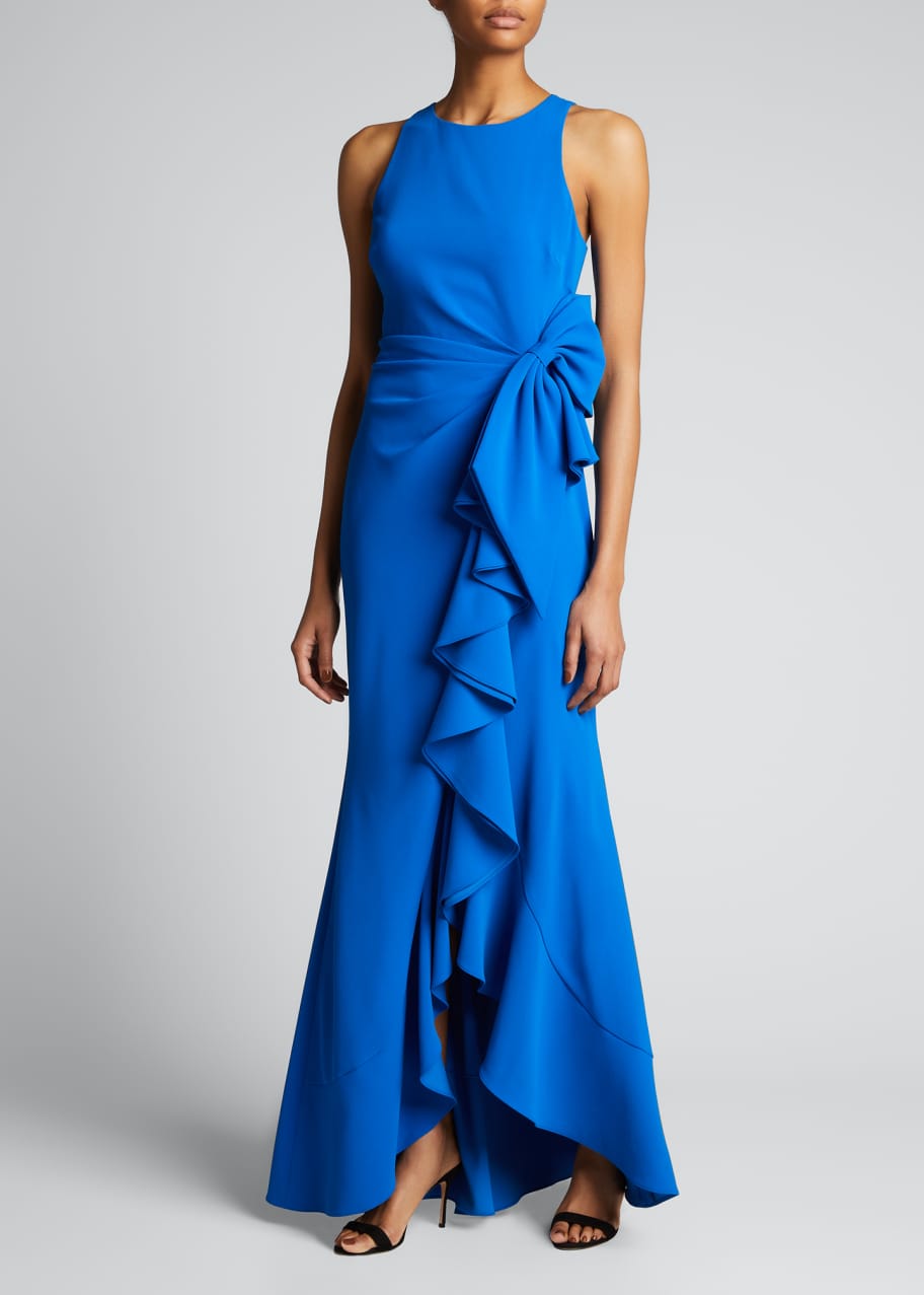 badgley mischka asymmetrical dress ELWYN MINI DRESS